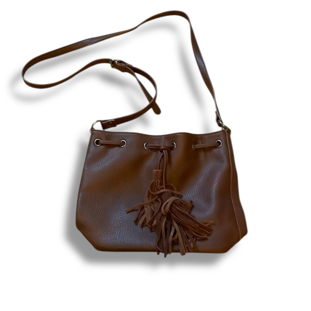 American Eagle Outfitters Brown Bag with Tassels